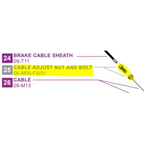 CLICGEAR CABLE ADJUST NUT AND BOLT 