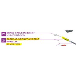 CLICGEAR CABLE ADJUST NUT AND BOLT 