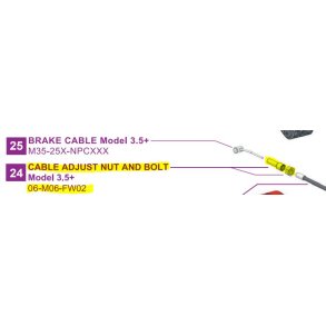 CLICGEAR CABLE ADJUST NUT AND BOLT 